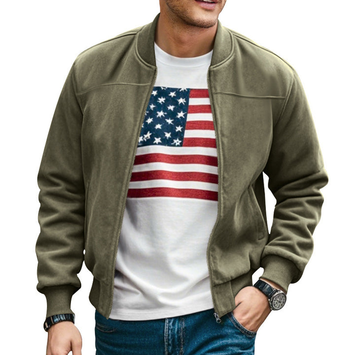 Men's bomber jacket with modern fit and practical pockets Lune London
