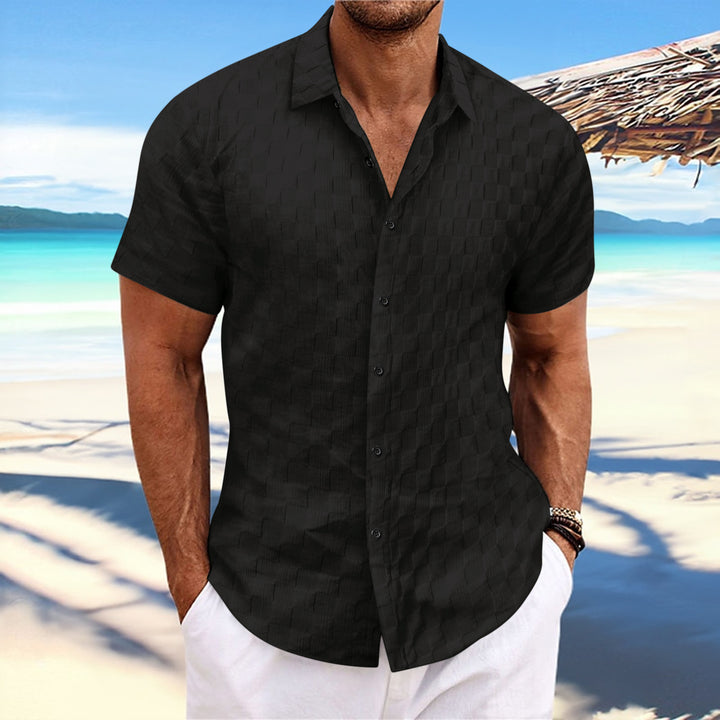 Structured short sleeve leisure shirt for men Amarae