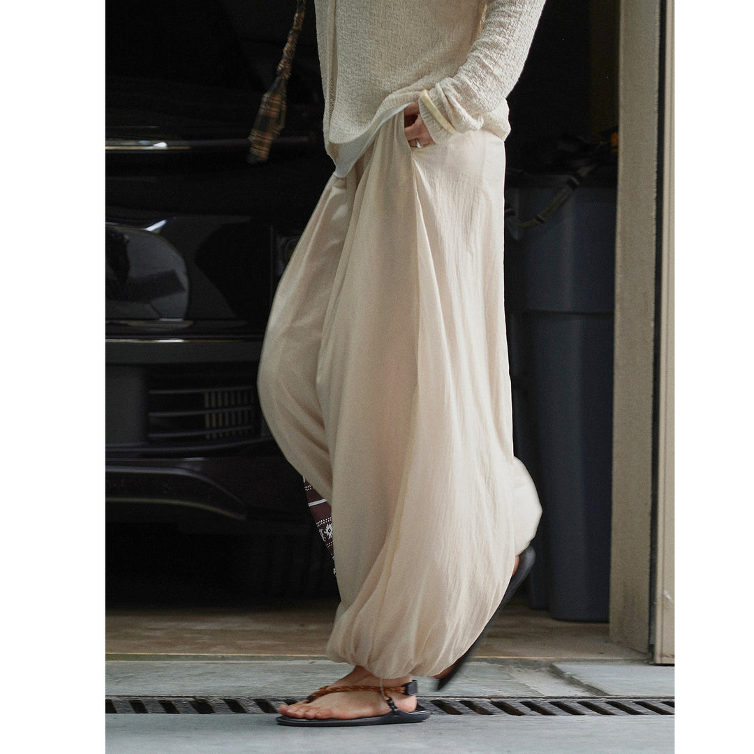 Women's Airy High-Waist Culotte in Balloon Look with Elastic Waistband