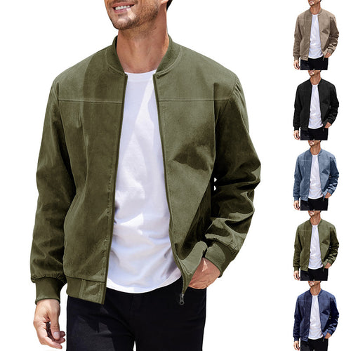 Casual bomber jacket for men in soft material Amarae
