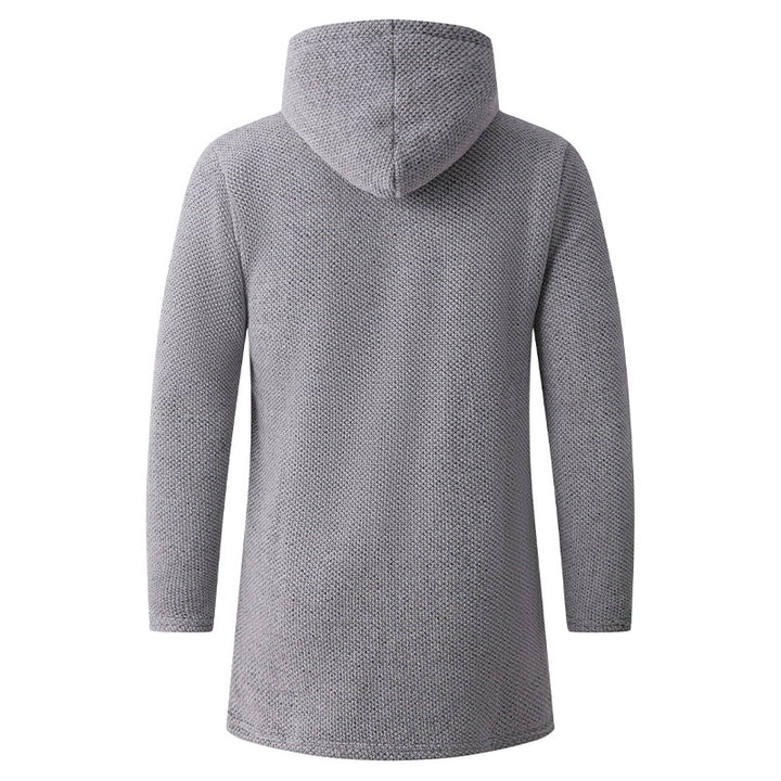 Casual hoodie jacket for men with exposed zipper and practical hood Lune London
