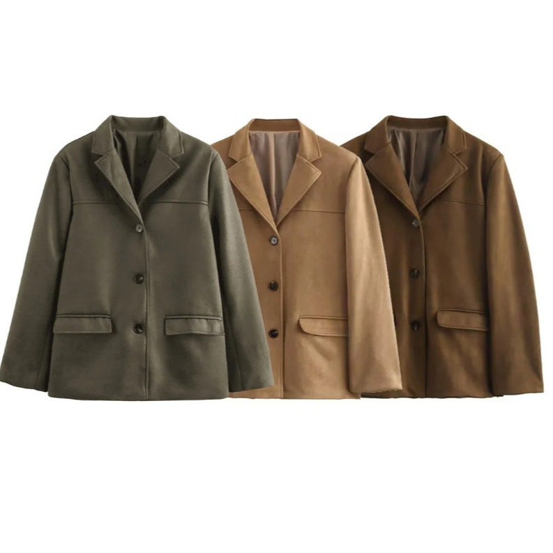 High-quality blazer jacket for women in structured material Lune London