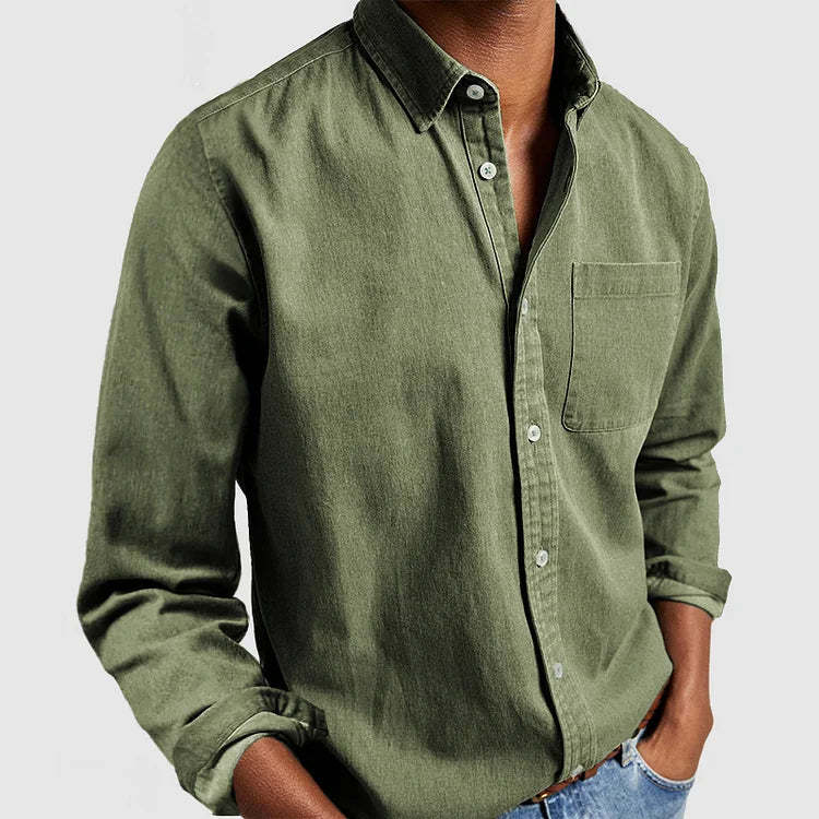 Casual shirt for men in lightweight cotton fabric Amarae