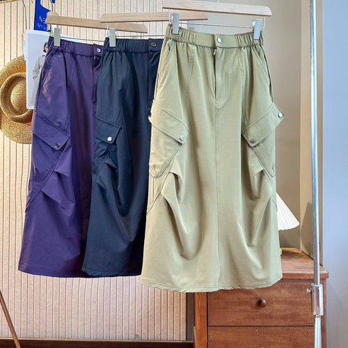 Jupe cargo pour femmes avec poches pratiques Chic & Stil