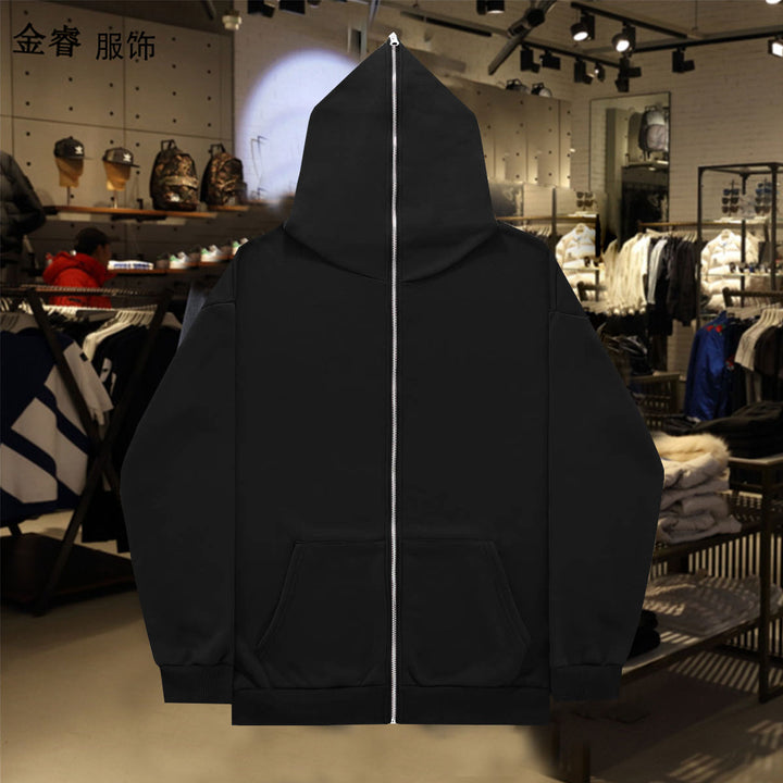 Ladies leisure hoodie with zip closure and practical side pockets Lune London