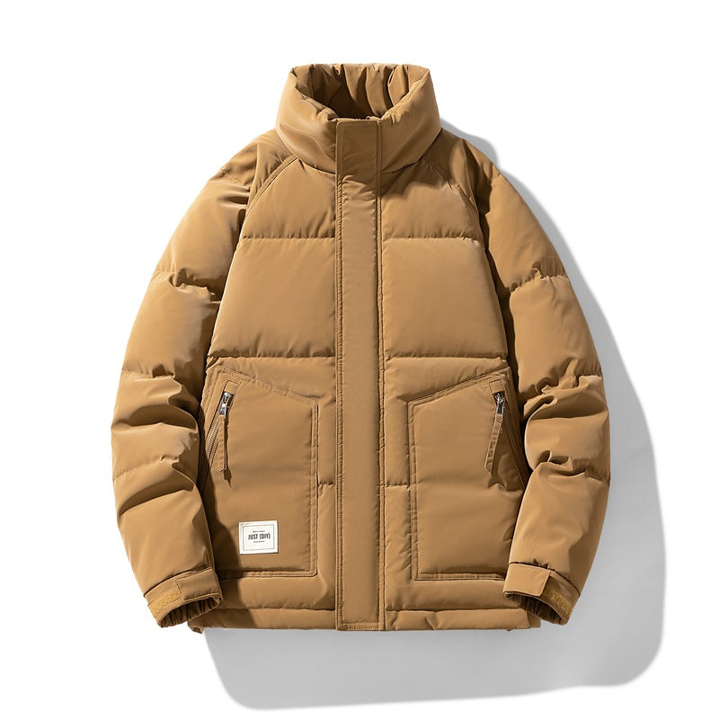 Insulated quilted jacket for men with high collar Lune London