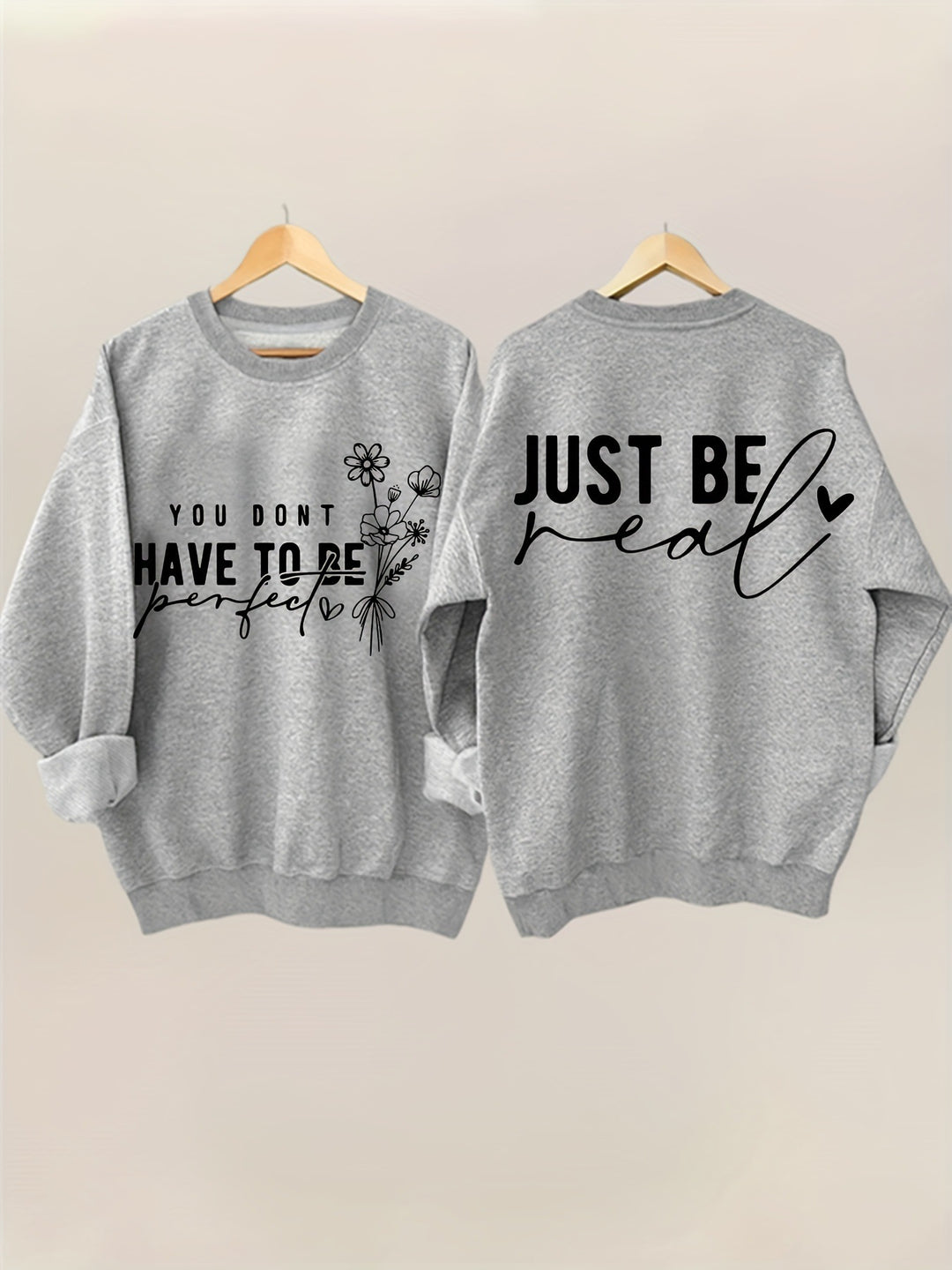 Sweat femme décontracté avec des messages inspirants Chic & Stil