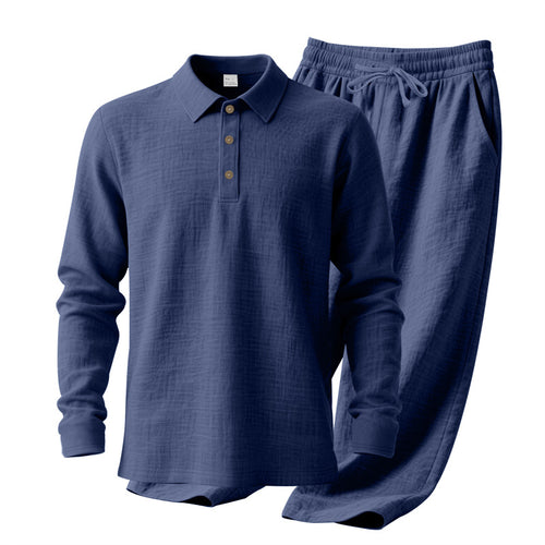 Casual polo for men with comfortable cotton jogger pants Amarae