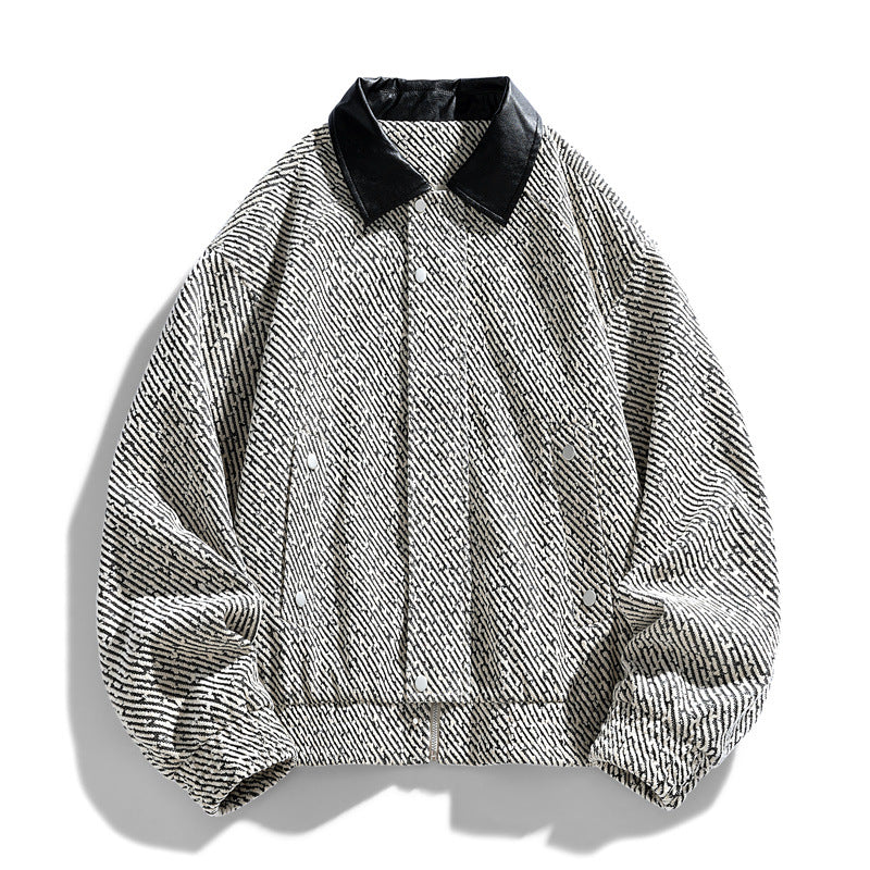 Ladies fashionable quilted jacket with shiny collar Lune London