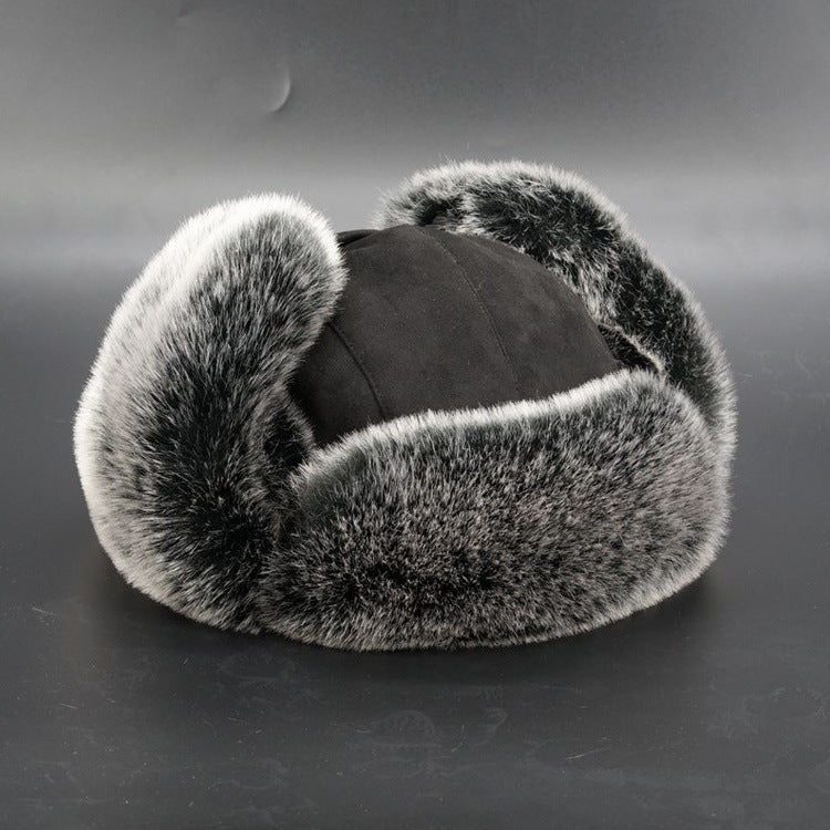 Women's warm faux fur hat with ear protection Lune London