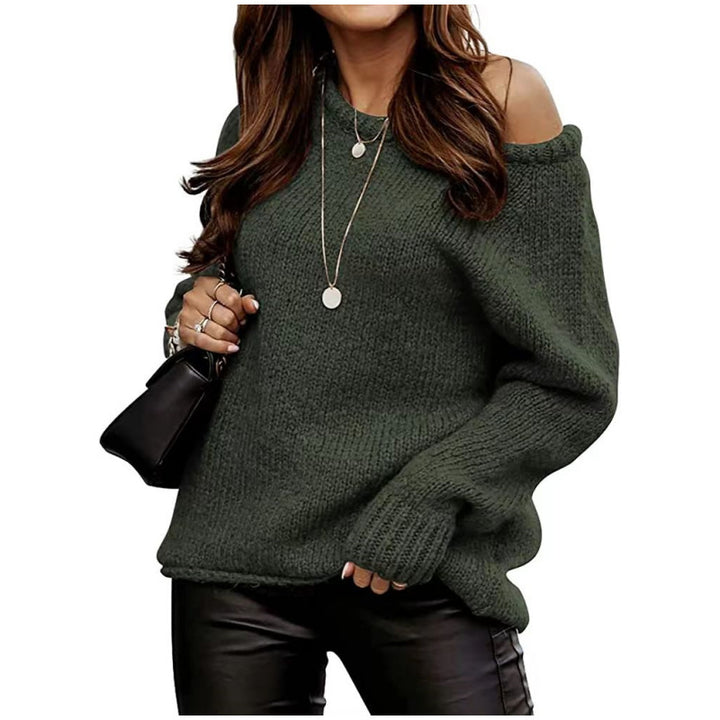 Women's Off-Shoulder Knit Sweater Lune London