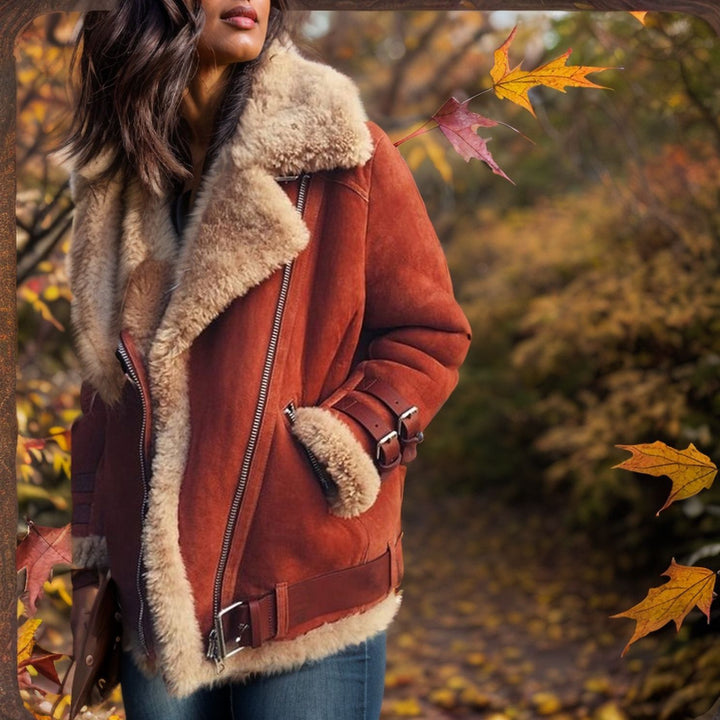 Ladies trendy jacket with warm lining Lune London