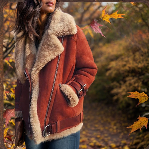 Ladies trendy jacket with warm lining Amarae