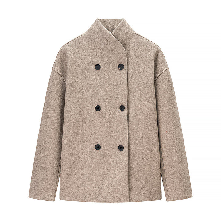 Women wool coat with classic cut Lune London