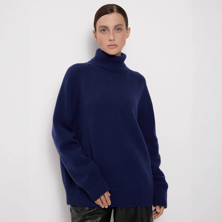 Women Oversized Turtleneck Sweater Lune London