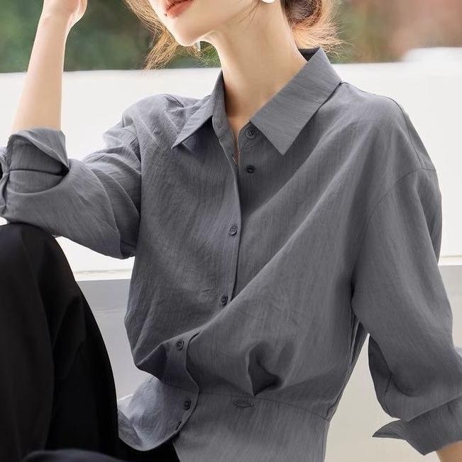 Blouse surdimensionnée élégante pour femme avec ceinture taille Chic & Stil