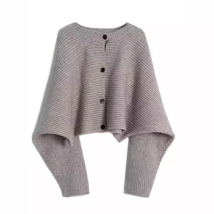 Fashion knitted jacket for women with button detail and structured design Lune London