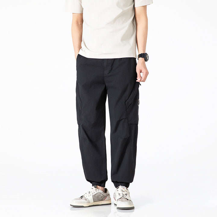Casual cargo pants for men with elastic waist Lune London