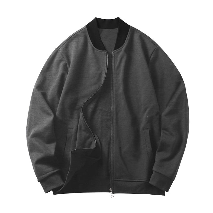 Sporty bomber jacket for men with hidden zipper and elastic cuffs Lune London