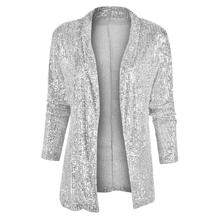Ladies Shiny and elegant knitted cardigan with sequins Lune London