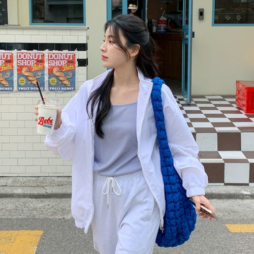 Veste de transition légère pour femmes avec poches kangourou Chic & Stil
