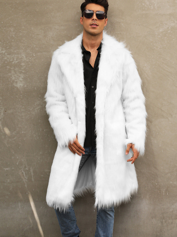 Luxurious faux fur coat for men Lune London