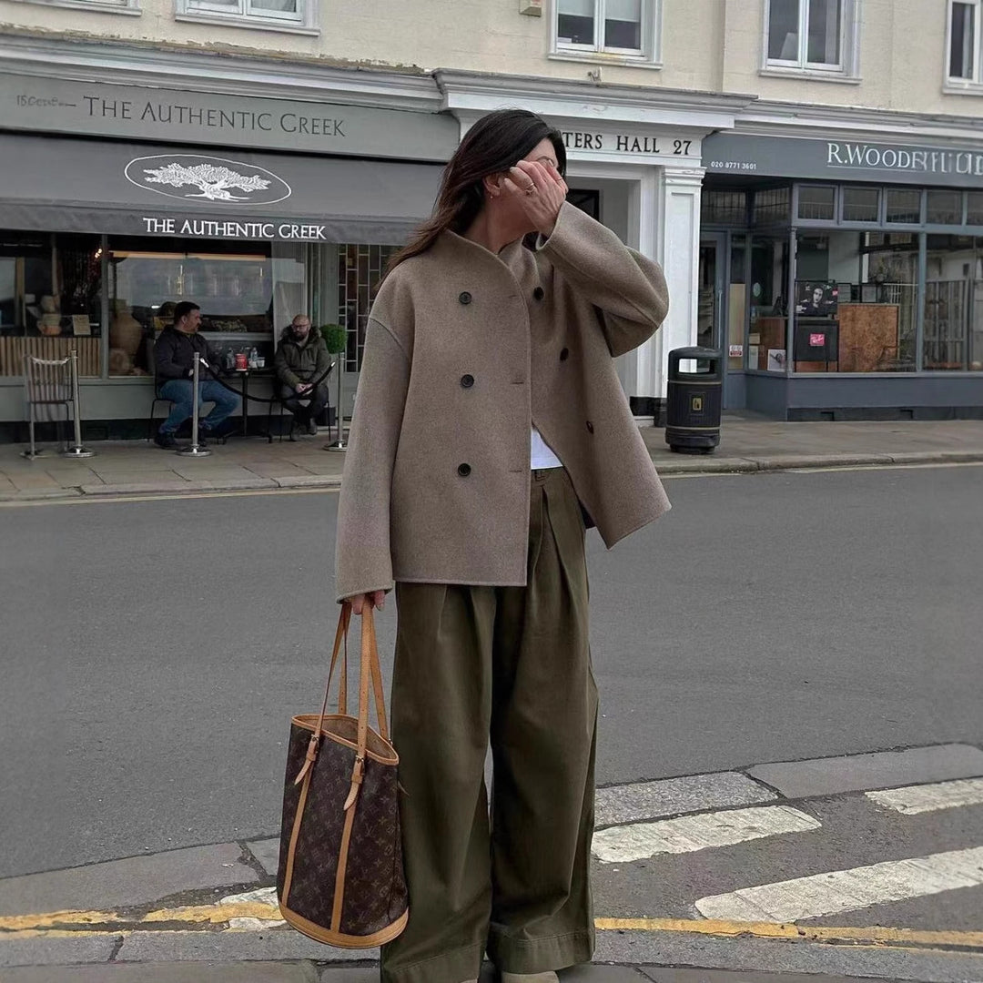 Ladies elegant wool coat Lune London