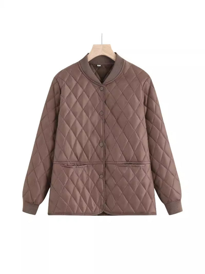 Quilted transition jacket for women with practical pockets and modern cut Lune London