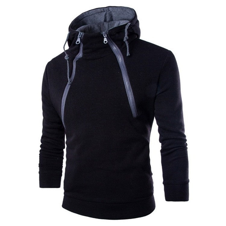 Modern men's hoodie with practical zipper Lune London