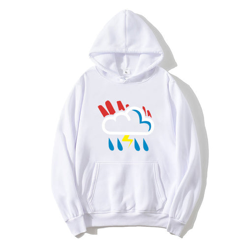 Women's hoodie with cheerful weather motif Chic & Stil