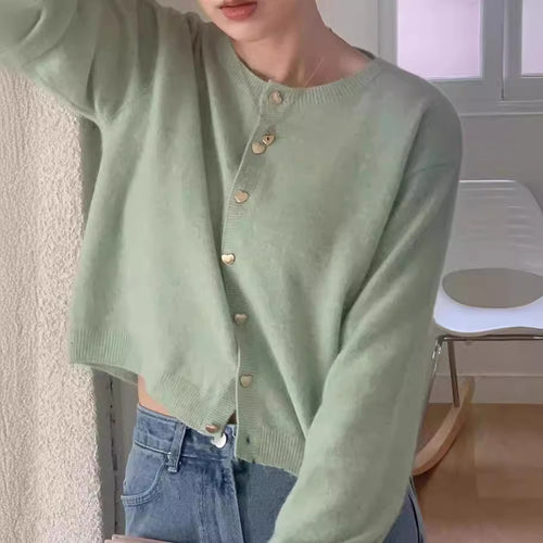 Femme Élégant Gilet avec Boutons en Cœur et Structure en Côtelé Fin Chic & Stil