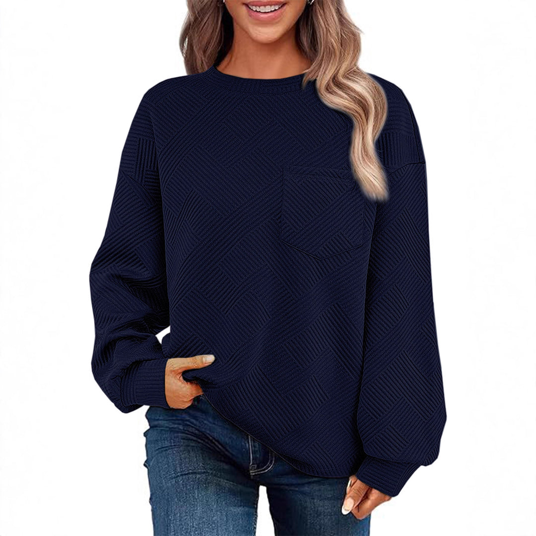 Casual sweater for women with structured pattern Lune London
