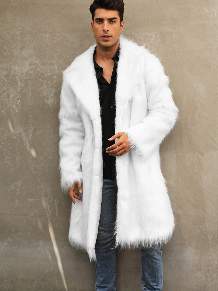 Luxurious faux fur coat for men Lune London