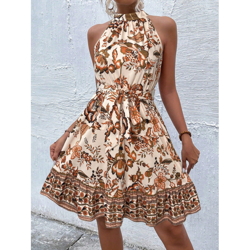 Lune London Women's Floral Sleeveless Mini Dress