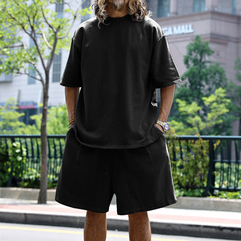 Casual short sleeve t-shirt set for men and shorts Lune London