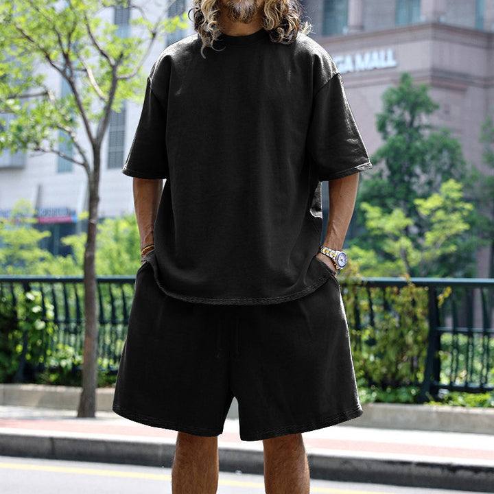 Casual short sleeve t-shirt set for men and shorts Lune London