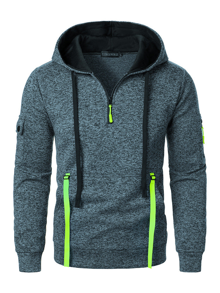 Men's sporty hoodie with breathable inserts and practical zip pockets Lune London