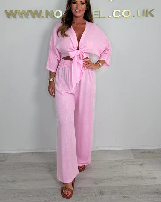 Chic wide set with front knot for women Lune London