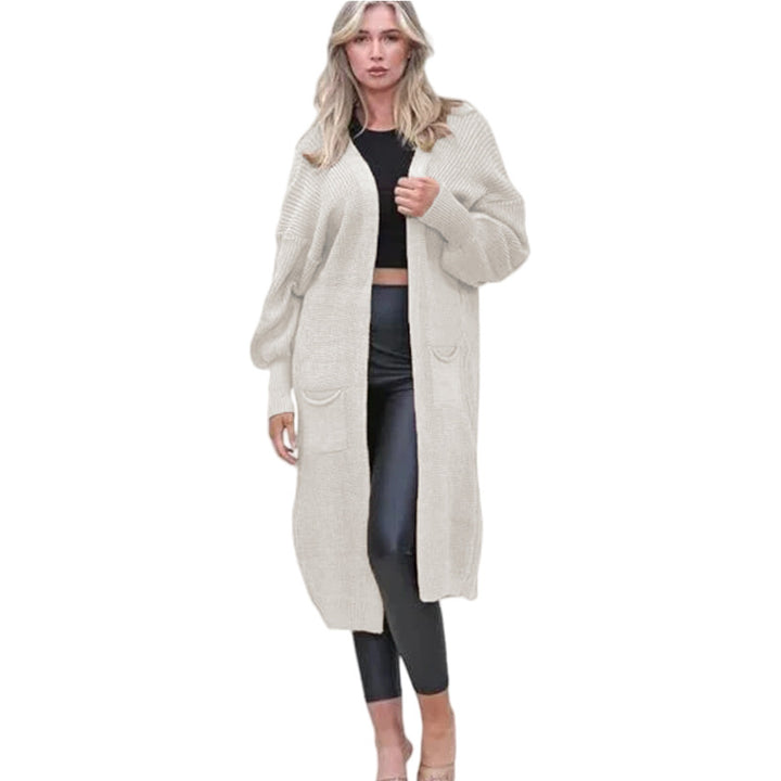 Thick knit cardigan for women with deep pockets and relaxed fit Lune London