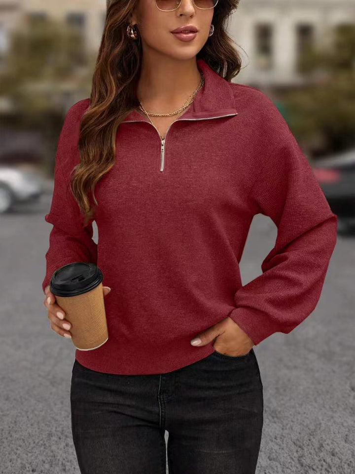 Amarae Women's Sporty Zip Sweater