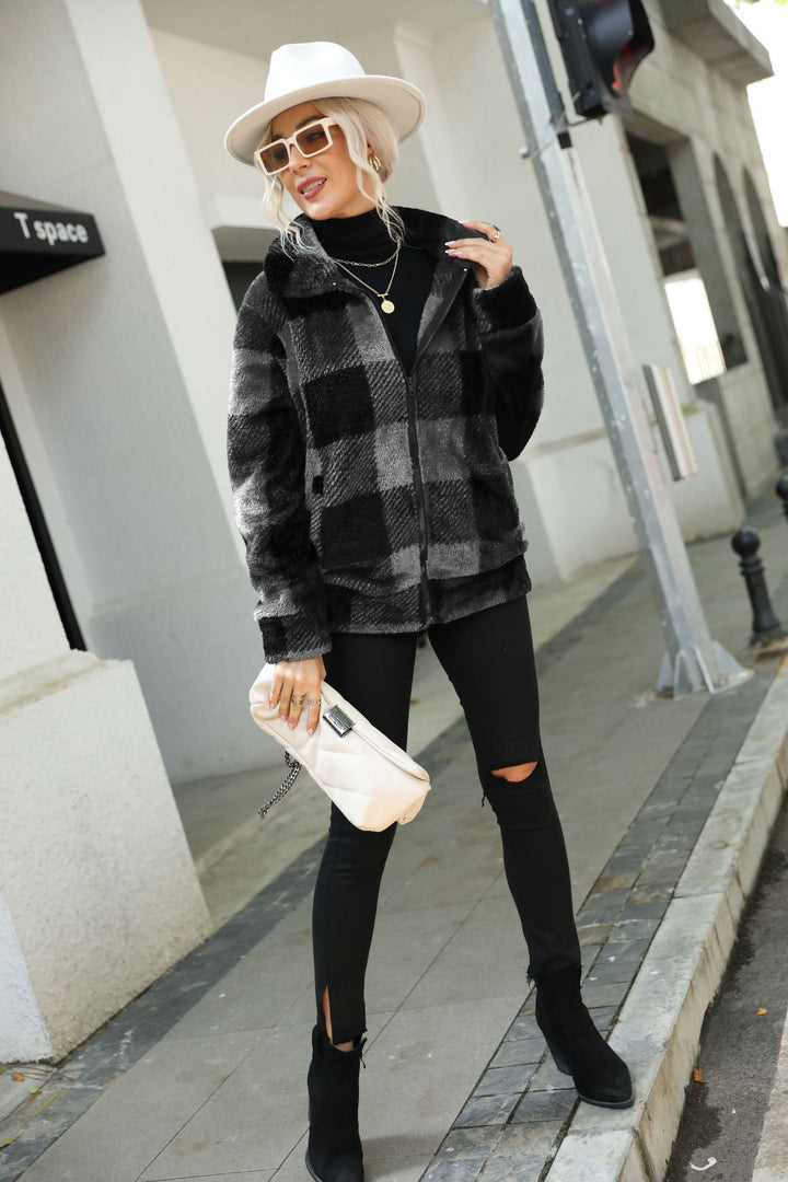 Ladies Soft Flannel Jacket Amarae