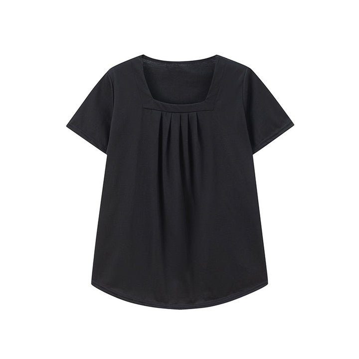 Lune London pleated square neck tunic for women