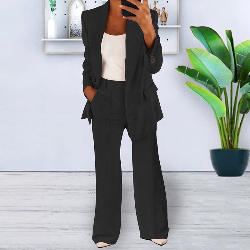 Amarae | Elegant Wild Set Blazer and Skirt