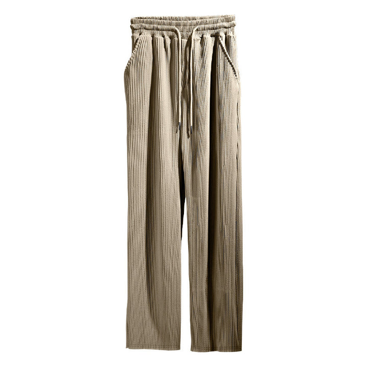Lune London Casual Pleated Pants for Women with Elastic Waistband