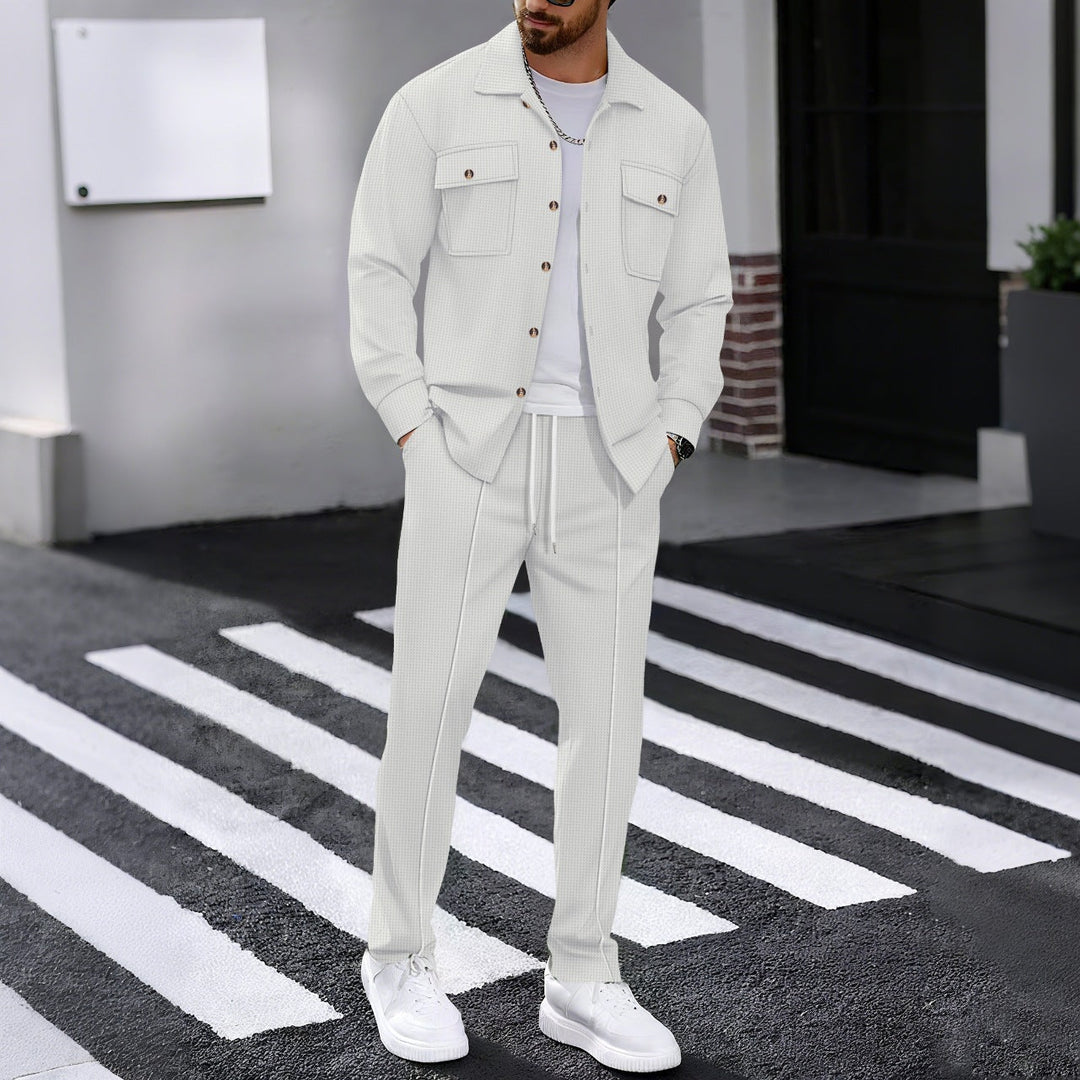 Men's Stylish Leisure Set with Structured Jacket and Comfortable Pants Lune London