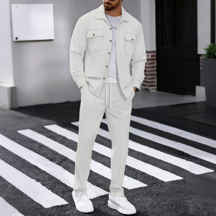 Men's Stylish Leisure Set with Structured Jacket and Comfortable Pants Lune London