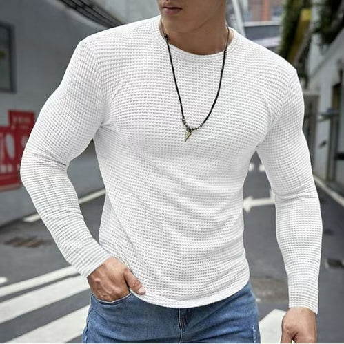 Men's structured fabric long sleeve t-shirt Amarae