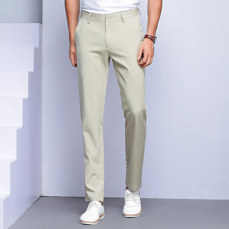 Elegant tailored suit trousers for men with a slim fit and practical pockets Amarae