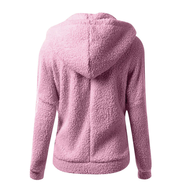 Women's fleece jacket with cozy hood Chic & Stil