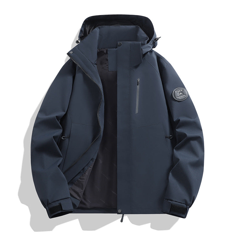 Men's Softshell Outdoor Parka with technical membrane, welded seams and waterproof zippers Amarae